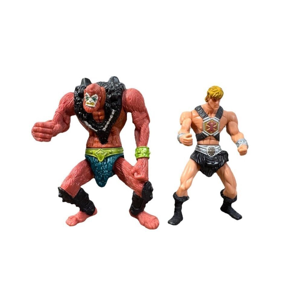 2003 Mattel Mcdonalds Masters Of The Universe He-Man & Beast Man Toy Lot Of 2